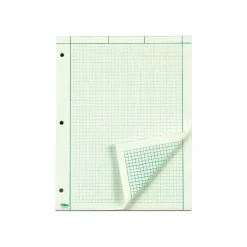 TOPS Engineering Computation Notepad, 8.5" x 11", Graph Ruled, Green tint, 100 Sheets/Pad (TOP 35500) Discount