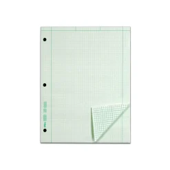 TOPS Engineering Computation Notepad, 8.5" x 11", Graph Ruled, Green tint, 100 Sheets/Pad (TOP 35510) Discount