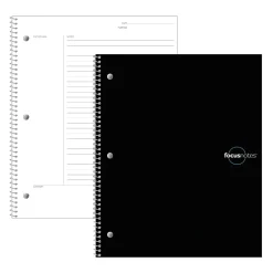 TOPS FocusNotes 1-Subject Notebook, 9" x 11", Black (90223) Outlet