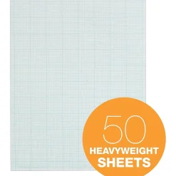 TOPS Graph Pad, 8.5" x 11", Graph Ruled, White, 50 Sheets/Pad (35041) Online