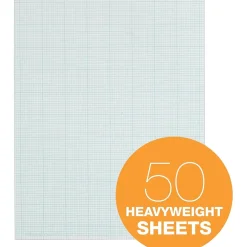 TOPS Graph Pad, 8.5" x 11", Graph Ruled, White, 50 Sheets/Pad (35041) Best