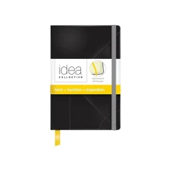 TOPS Idea Collective Pocket Hardcover Journal, 3.5" x 5.5", Wide Ruled, Black, 192 Pages (56874)