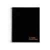 TOPS JEN Subject Notebooks, 6.75" x 8.5", Cornell, 84 Sheets, Black (63827)