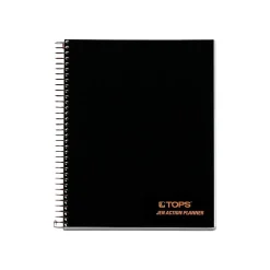TOPS JEN Subject Notebooks, 6.75" x 8.5", Cornell, 84 Sheets, Black (63827)