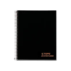 TOPS JEN Subject Notebooks, 6.75" x 8.5", Cornell, 84 Sheets, Black (63827) New