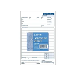 Best Job 3-Part Carbonless Work Orders, 8.62"L x 5.67"W, 50 Sets/Book (3868) Business Forms