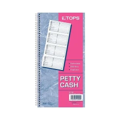 Outlet Petty Cash Receipt Book, 2.75"L x 5"W, 200/Pack (TOP4109) Accounting & Record Journals
