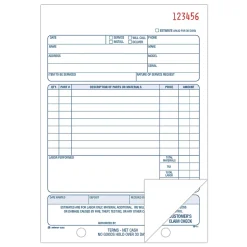Best ™ Repair Order Book, 2-Part, 50 Sheets/Book (D5084) Business Forms