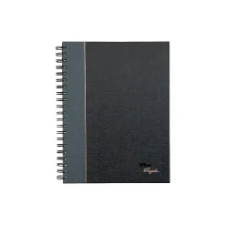 TOPS Royale Professional Notebooks, 8" x 10.5", College Ruled, 96 Sheets, Gray/Silver (25331)