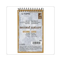 TOPS Second Nature Memo Pad, 3" x 5", Narrow Ruled, White, 50 Sheets/Pad (TOP 74135) Hot
