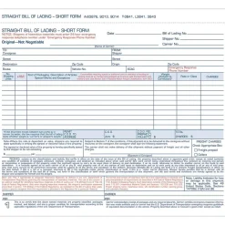 Discount ® Snap-Off® Bill Of Lading, Short Forms, 4 Part, 8-1/2" x 7" Business Forms