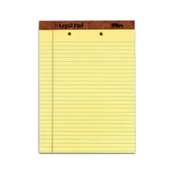 TOPS The Legal Pad Notepads, 8.5" x 11.75", Wide Ruled, Canary, 50 Sheets/Pad, 12 Pads/Pack (TOP 7531) New