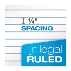 TOPS ® The Legal Pad™ Plus, White, Jr Legal Ruled, 5