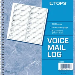 TOPS Voice Message Pad, 8-1/2" x 8-1/4", White, 50 Sheets/Pad (44165) Sale