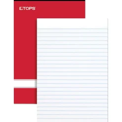 TOPS Writing Tablets, 6" x 9", Narrow Ruled, Assorted Colors, 100 Sheets/Pad, 4 Pads/Pack (E80228) Outlet