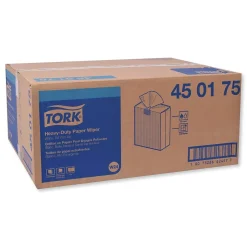 Paper Towels<Tork Heavy-Duty Paper Wiper, 9.25 x 16.25, White, 90 Wipes/Box, 10 Boxes/Carton (TRK450175)