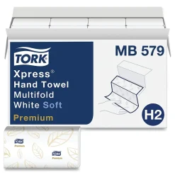 Paper Towels<Tork Premium Soft Xpress 3-Panel Multifold Hand Towels, 9.13" x 9.5", 135/Packs, 16 Packs/Carton (TRKMB579)