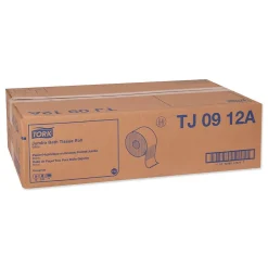 Tork Universal Jumbo Bath Tissue, Septic Safe, 1-Ply, White, 3.48" x 2,000 ft, 12 Roll/Carton (TRKTJ0912A)