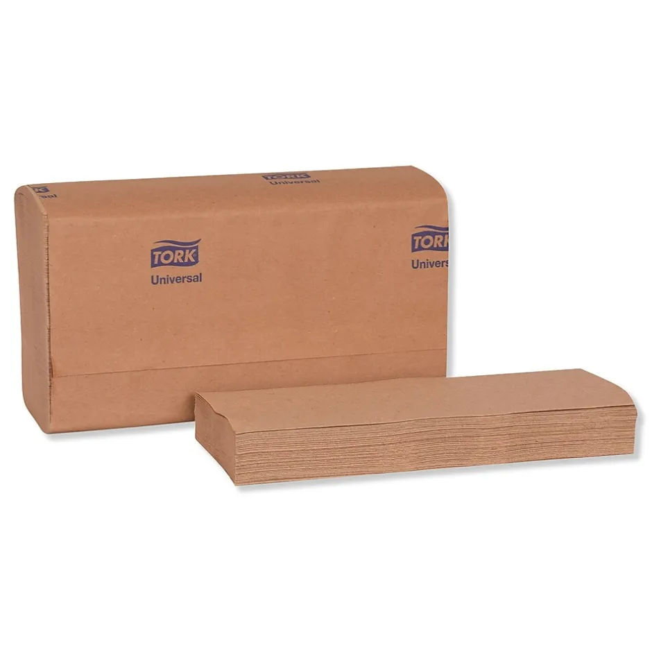 Paper Towels<Tork Universal Multifold Hand Towel, 9.13 x 9.5, Natural, 250/Pack,16 Packs/Carton (TRKMK530A)