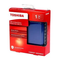 Toshiba Canvio Advance HDTC910XL3AA 1TB USB 3.0 Portable External Hard Drive, Blue* External Hard Drives