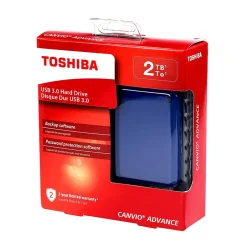Toshiba Canvio Advance HDTC920XL3AA 2TB USB 3.0 Portable External Hard Drive, Blue* External Hard Drives