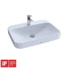 Sinks<Toto Arvina Vessel Vitreous China Bathroom Sink, Cotton White (LT416G#01)