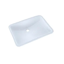 Sinks<Toto Large Rectangular Undermount Bathroom Sink with CeFiONtect™, Cotton White (LT540G#01)