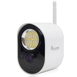 Security Cameras & Systems<Toucan Floodlight Wireless Outdoor Smart Plug-In Security Camera with Night Vision, 2-Way Talk, Siren (TSLC10WU)