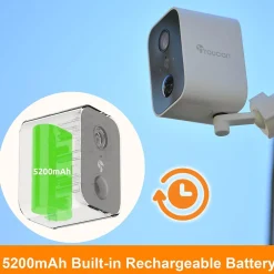 Security Cameras & Systems<Toucan Scout Wireless Outdoor Smart Battery Operated Security Camera Wi-Fi Night Vision 2-Way Talk Live View, White (TNTWSC01WU)