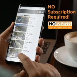 Security Cameras & Systems<Toucan Scout Wireless Outdoor Smart Battery Operated Security Camera Wi-Fi Night Vision 2-Way Talk Live View, White (TNTWSC01WU)