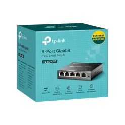 TP-LINK Easy Smart 5-Port Gigabit Ethernet Smart Switch, 10/100/1000 Mbps, Black (TL-SG105E)* Ethernet Switches & Splitters