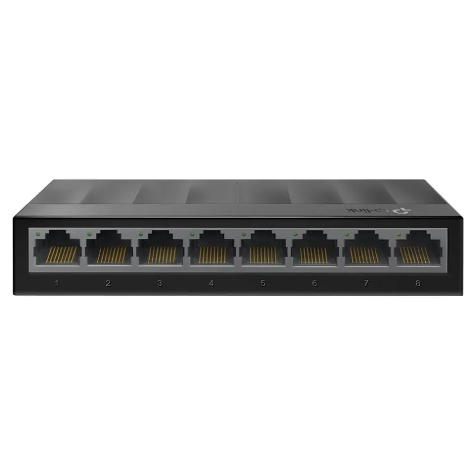 TP-LINK LS1008G Litewave 8 Port Layer 2 Gigabit Ethernet Switch Unmanaged, Black* Ethernet Switches & Splitters