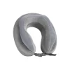 Travel Smart Deluxe Plush/Memory Foam Neck Pillow, Gray, 4" (TS54MX)