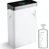Air Purifiers<Treblab PUROXYGEN P500I H13 HEPA Filter Air Purifier,WiFi Enabled, White