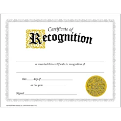 Discount TREND Certificate of Recognition Classic Certificates, 30 Per Pack, 6 Packs (T-2564-6) Awards & Certificates