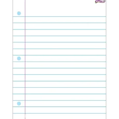 Clearance Notebook Paper Wipe-Off Chart Laminated Paper Dry-Erase Whiteboard, 17" x 22", 6/Bundle (T-27308-6) Dry Erase