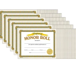 Online TREND Honor Roll Classic Certificates, 30 Per Pack, 6 Packs (T-11307-6) Awards & Certificates
