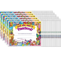 Outlet TREND Look who went to Preschool! Certificate, 30 Per Pack, 6 Packs (T-341-6) Awards & Certificates