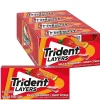 Gum & Mints<Trident Layers Sugar Free Wild Strawberry & Tangy Citrus Gum, 14 Pieces/Pack, 12/Box (AMC60001)