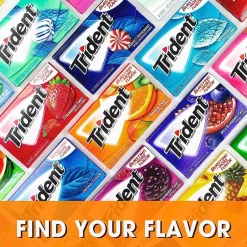 Gum & Mints<Trident Sugar Free Tropical Twist Gum, 14 Pieces/Pack, 12/Box (MOZ01110)