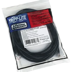Ethernet Cables<Tripp Lite 14' CAT-5e Patch Cable, Black (N002-014-BK)