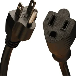 Extension Cords<Tripp Lite 6' Extension Cord, 14 AWG, Black (P024-006)