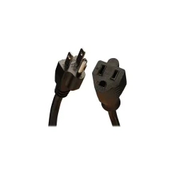 Extension Cords<Tripp Lite 3' Extension Cord, 14 AWG, Black (P024-003)