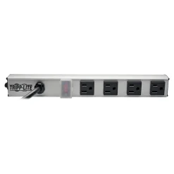 Surge Protectors & Power Strips<Tripp Lite 4 Outlet Power Strip, Gray/Black (PS120410)