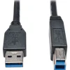 Usb Cables<Tripp Lite 3' USB 3.0 Type A Male to Type B Male Device Cable, Black