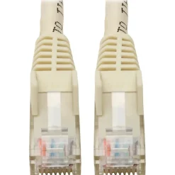 Ethernet Cables<Tripp Lite Cat6 GbE Gigabit Ethernet Snagless Molded Patch Cable UTP White RJ45 M/M 6in 6" (N201-06N-WH)