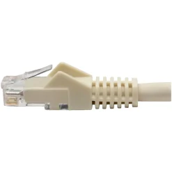 Ethernet Cables<Tripp Lite Cat6 GbE Gigabit Ethernet Snagless Molded Patch Cable UTP White RJ45 M/M 6in 6" (N201-06N-WH)