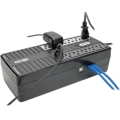 Battery Backup<Tripp Lite Eco Green 750VA Compact Battery Backup UPS, 12-Outlets, Black (ECO750UPS)