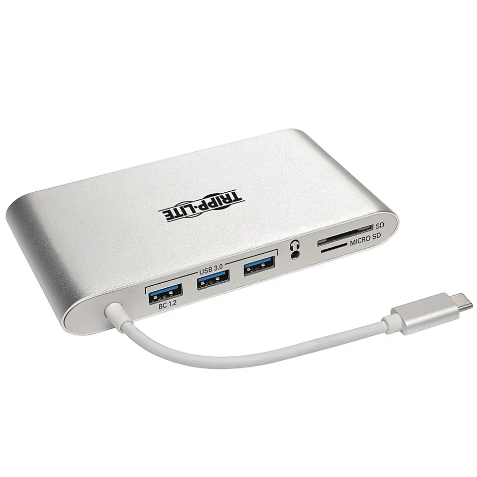 Usb Hubs<Tripp Lite 3-Port USB 3.0 Hub, White (U442-DOCK1)