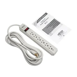 Surge Protectors & Power Strips<Tripp Lite Protect It! 6-Outlet Surge Protector, 15' Cord (TLP615)